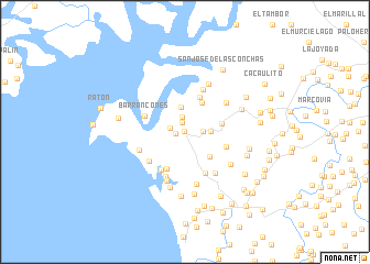 map of Hacienda Villa Hermosa